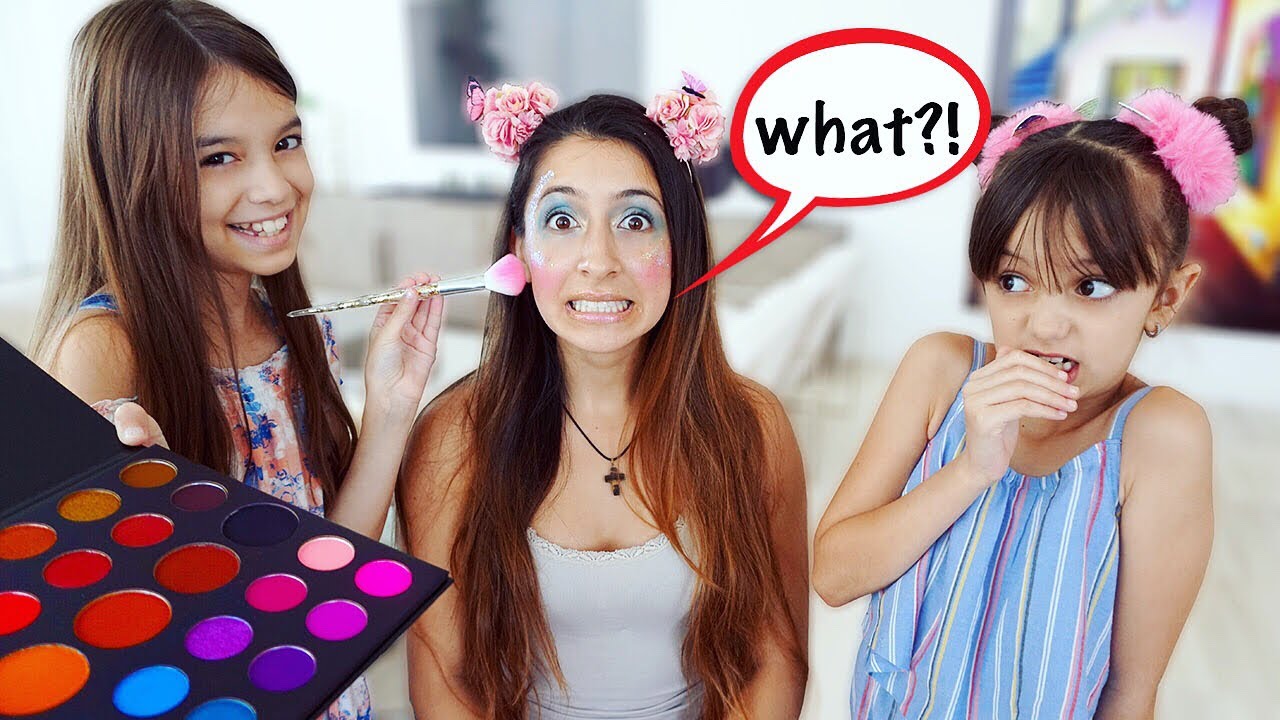 Making Fun Of Our Babysitter Awesome Bloss Ems Inspired Makeover Emily And Evelyn Youtube