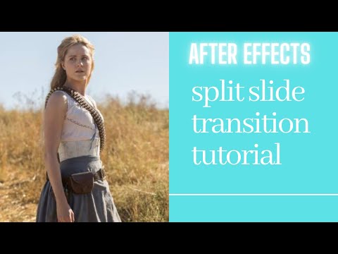 after effects - how to make a horizontal split slide transition (tutorial)