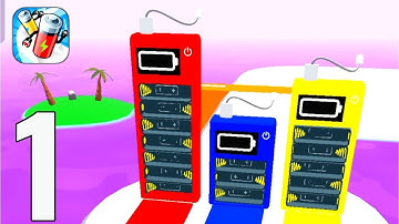 Battery Run - Gameplay Walkthrough Part 1 - Levels 1-20 (iOS, Android)