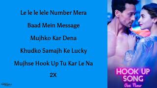 Lyrics Hook Up Song - Neha Kakkar feat Shekhar Ravjiani | SOTY 2 |