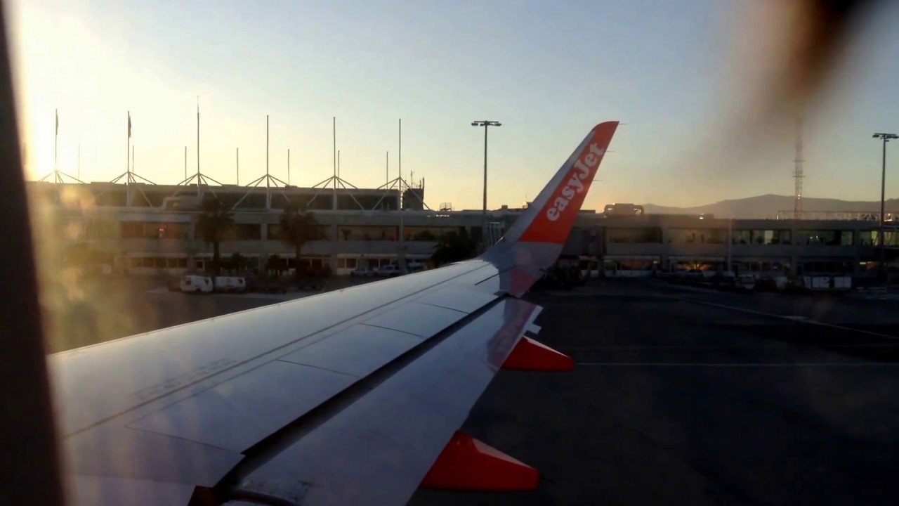 Easyjet 4066 A320-200 CFM Sharklets |  Decollage de Nice 04R+ Consigne de Sécurité