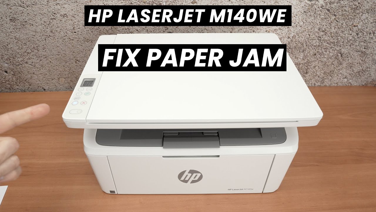 HP LaserJet M140we : How To Fix a Paper Jam Error