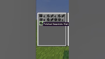 How to Make Polished Deepslate Stairs With a Stone Cutter in Minecraft #Shorts