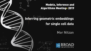 MIA: Mor Nitzan, Inferring geometric embeddings for single cell data