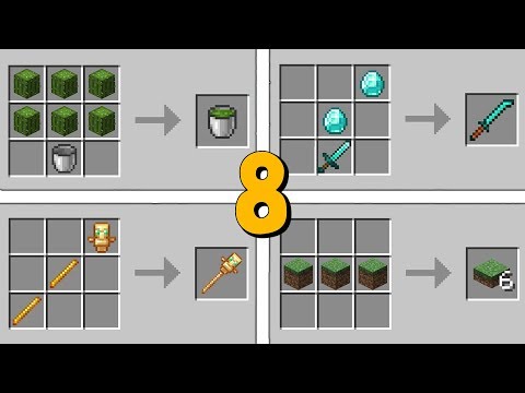 8 NOUVEAUX CRAFTS DANS MINECRAFT !