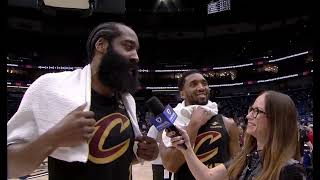 James Harden & Donovan Mitchell Postgame After Comeback Win vs Pelicans | March 21, 2026