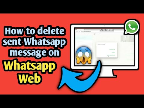 Delete sent whatsapp messages on whatsapp web