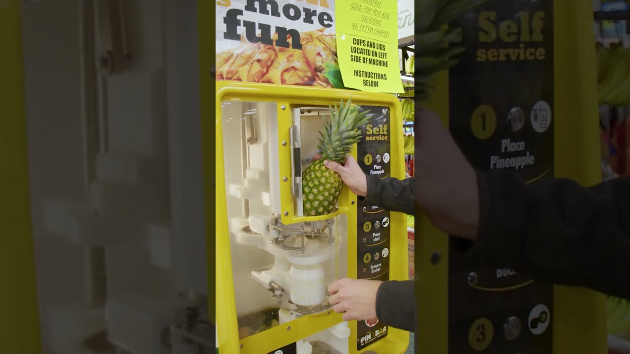 Машина для нарезки ананасов!!!