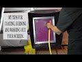 My screen printing tips to coat, burning,  and washout screens.