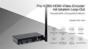 DDMALL H.265 H.264 HDMI Video Encoder, Unterstützt 4K@60Hz HDMI Input und Lokalen Output