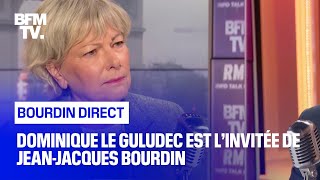 Dominique Le Guludec face à Jean-Jacques Bourdin en direct