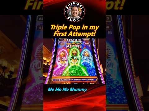 100x+ Triple Pop Bonus the First Time I Played Mo Mo Mo Mummy! #shortsfeed #shorts
