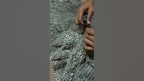 Work is going on Chainmail Shirt 10mm,16g (Flat Ring Round Ring with Washer) | Made by SF Handicraft