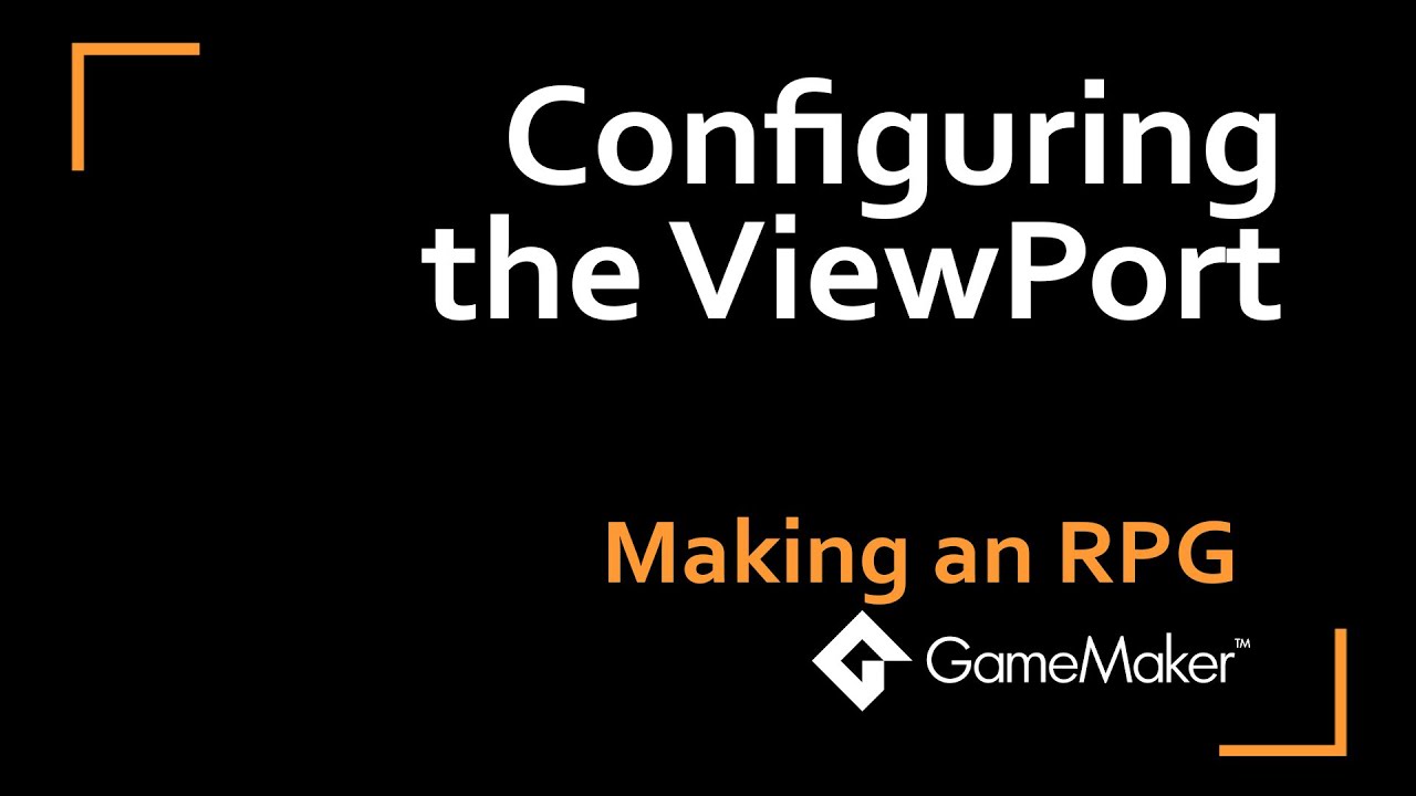 Setting Up the Viewport Area and Cameras in GameMaker Studio - YouTube