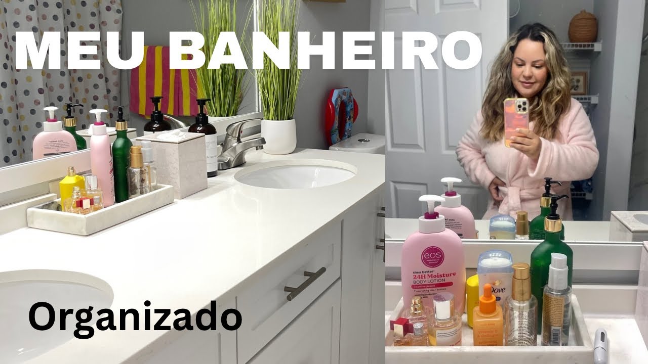 Arrumando o banheiro da casa nova com estilo 💖🚿 #Organização