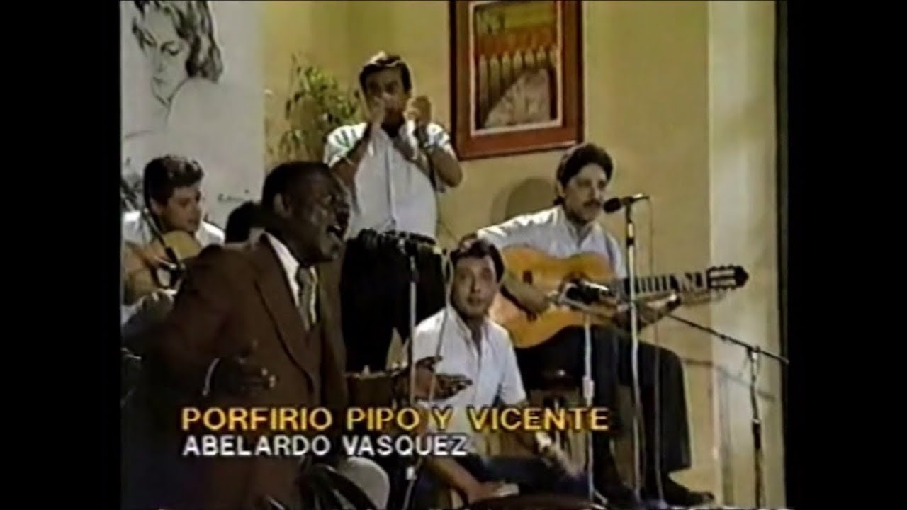 Los Scaglia Avilés con Abelardo Vásquez - 