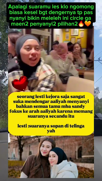 Aliyah's voice is very melodious and polite to the ears #aliyah #lestikejora