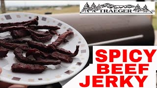 TRAEGER🍖Beef Jerky🍖-- How to make Bayou Jerky on Your Grill #traegerbeefjerky