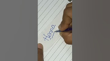 Cursive Handwriting | Writing H For Henna Name Status