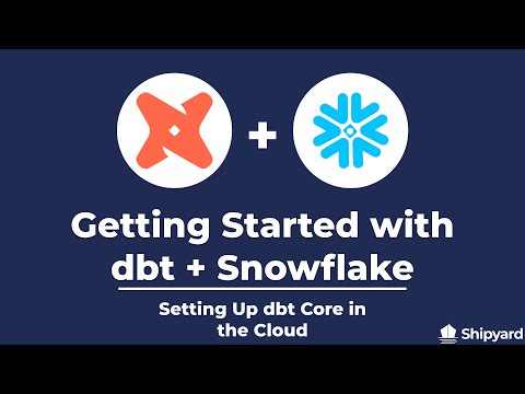 Getting Started with dbt Core and Snowflake - Setting Up dbt Core in the Cloud