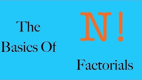 The Basics of Factorials | Probability and Counting