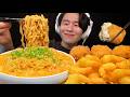 【ASMR】エビガーリック辛ラーメン🍤🔥【咀嚼音/mukbang/Eating Sounds】
