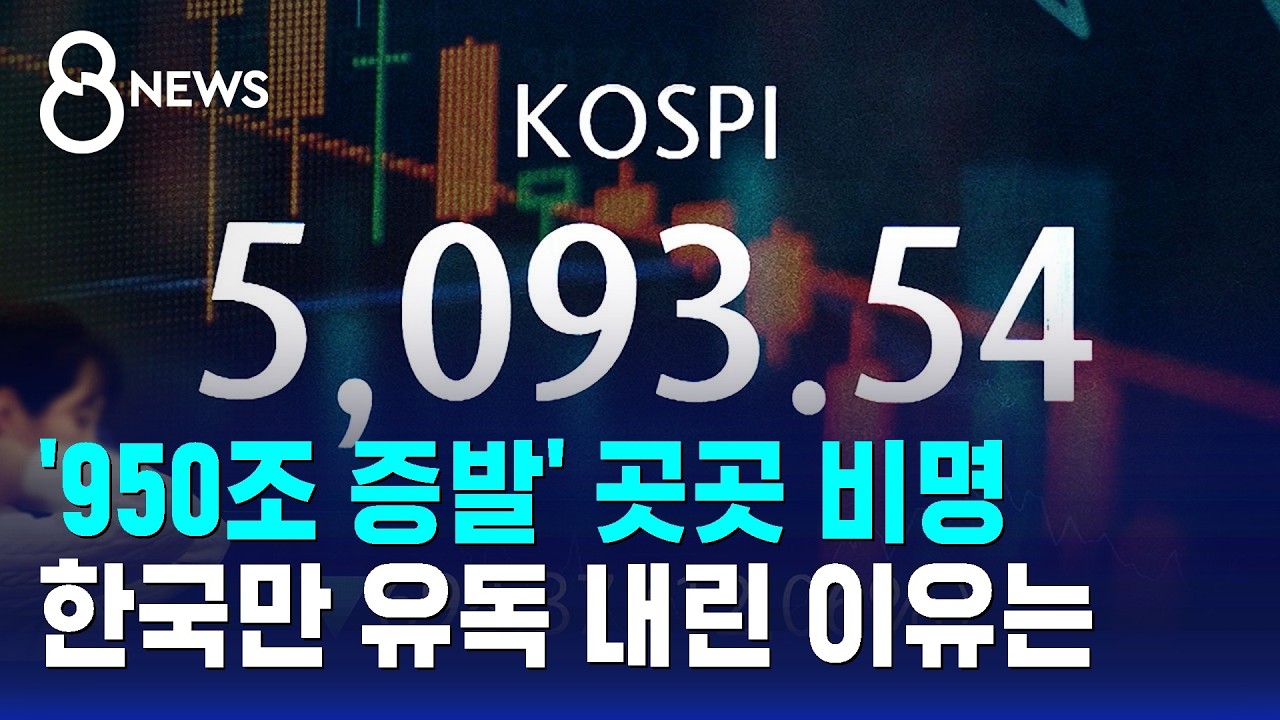 950조 증발하자 곳곳 비명…한국만 유독 내린 이유는 / SBS 8뉴스