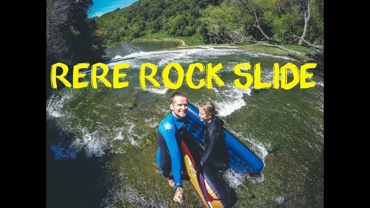 Natural slides in New Zealand Rere rock slide STOhistorii.pl YouTube