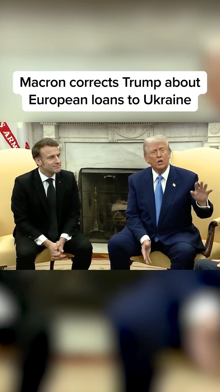 Macron corrects Trump about European loans to Ukraine