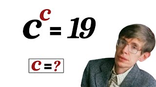 Oxford Maths Entrance Exam Question | Can you solve for the value of c