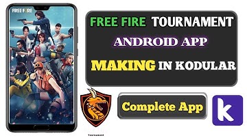 How To Make A Free Fire Tournament App In Kodular | Complete
