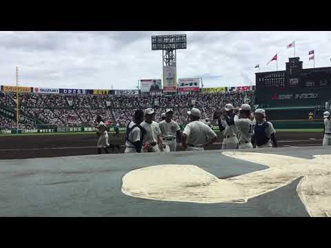 【2018夏甲子園】まさに熱男！小倉監督の檄に応える日大三高の円陣