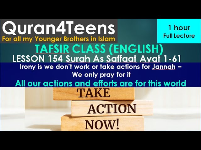 Quran4teens Lesson 154surah As Saffat 1 61  Understand Quran Islam Faith Easy Tafsir Lecture Teenage