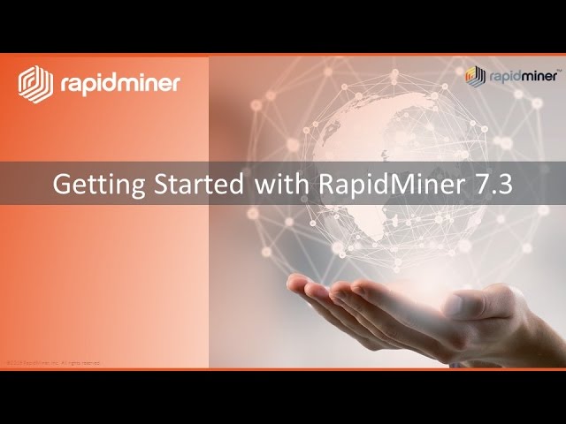 RapidMiner Platform Demo: Part 1 - Getting Started with RapidMiner 7.3