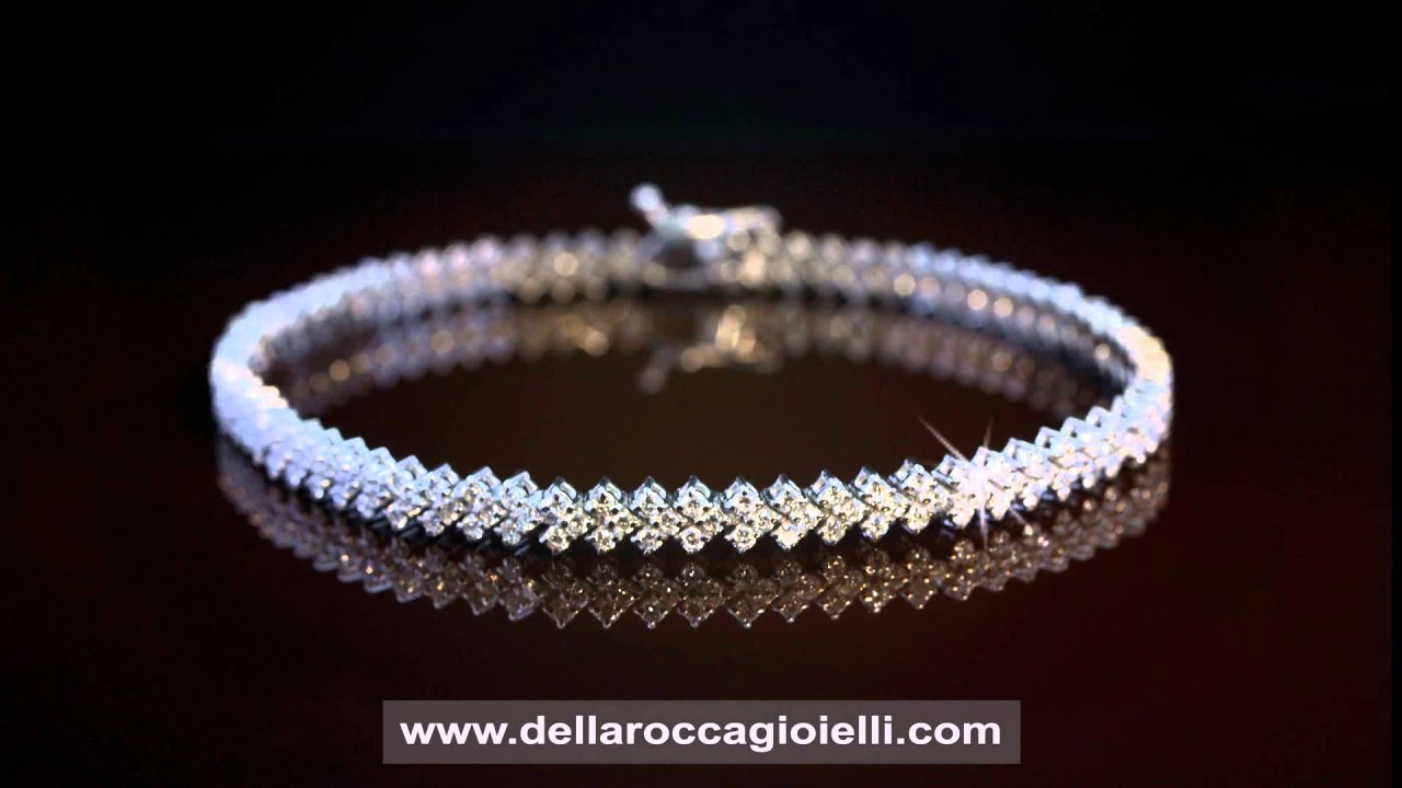 Dochais 3 Pezzi Set Tennis Bracciale Donna Argento, Braccialetto Tennis Zirconi, Braccialetti Diamond, Bracciale Strass Donna per Donne Ragazze Regalo Gioielleria