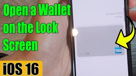 iOS 16: How to Open a Wallet to Make a Payment on the iPhone Lock Screen
