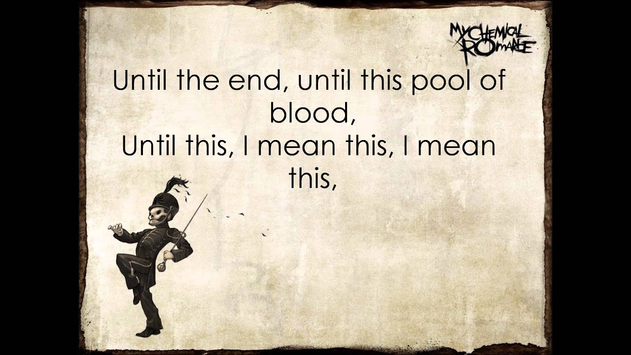 My Chemical Romance Demolition Lovers Lyrics YouTube