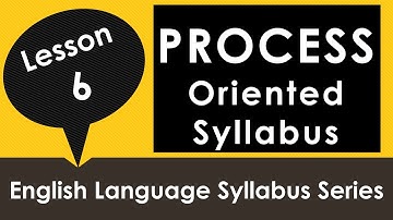 Process Oriented Syllabus - English Language Syllabuses