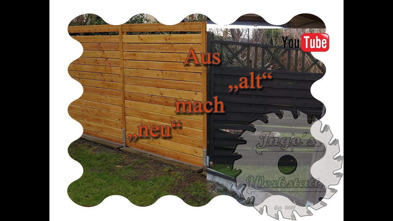 Sichtschutzzaun selber bauen einfach und langlebig YouTube
