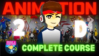 2D Animation Complete Course For Beginners 2024 | Drawing Cartoon 2 #animation