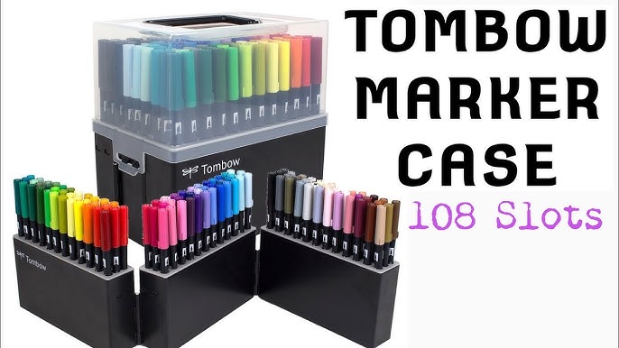 Tombow Dual Brush Pen Organizer (with Free Printable Sorter) 