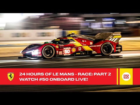 Ferrari Hypercar | Onboard the #50 LIVE race action at 24 Hours of Le Mans 2023 | FIA WEC