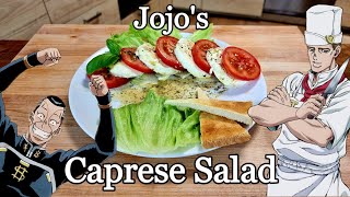 Caprese Salad From Jojo's Bizarre Adventure 🎶🕺🥗 #Jojo #Anime #Salad #Shorts
