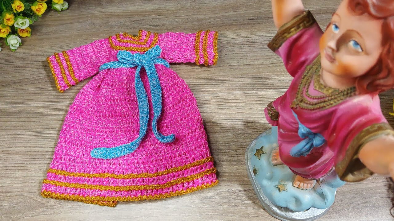 Tutorial Túnica Divino Niño a Crochet paso a paso para principiantes ‼️ Tejiendo con Hilda Rosa 🔔
