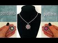 How to make beaded pendant. Tutorial for beginners. Quick and easy pattern