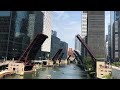When all Chicago River downtown bridges were lifted up
