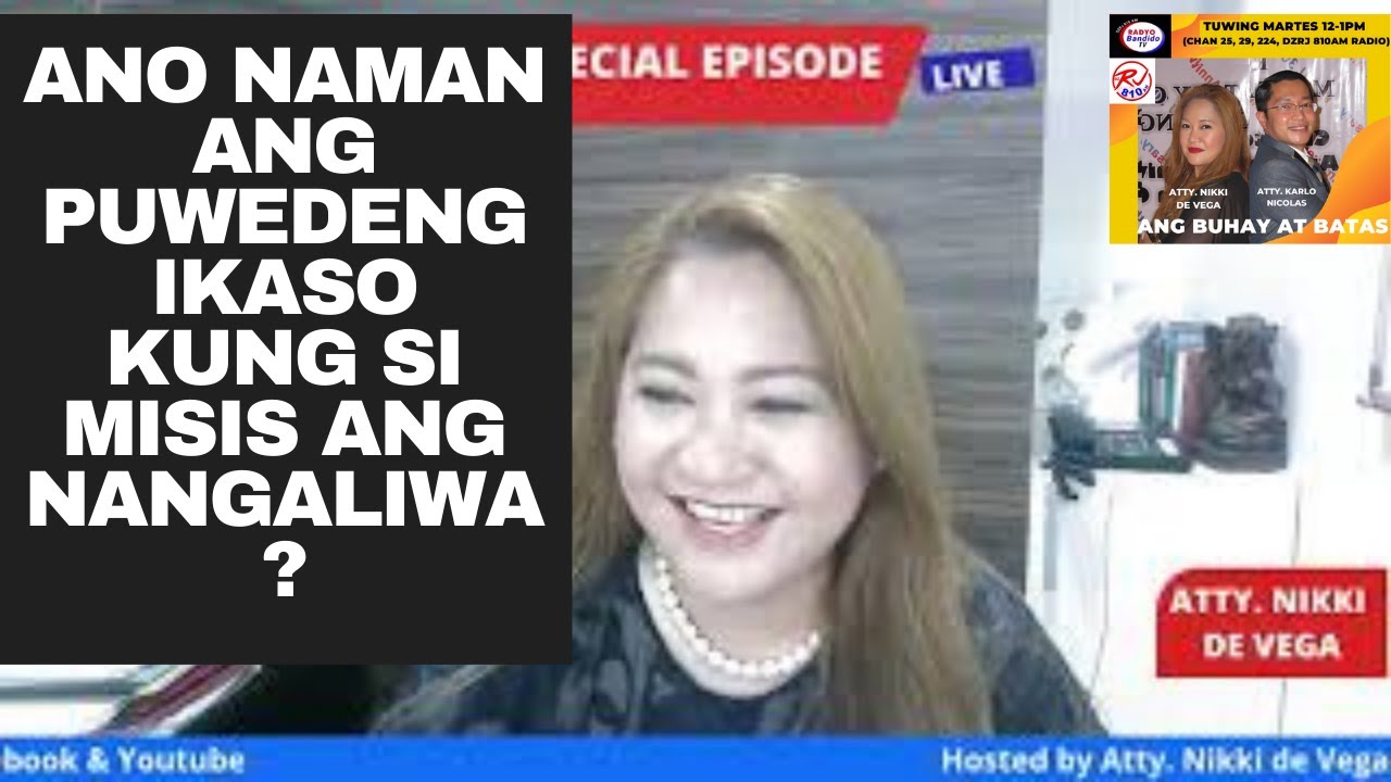 ANO NAMAN ANG PUWEDENG IKASO KUNG SI MISIS ANG NANGALIWA?