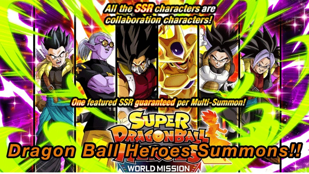 GLOBAL Dokkan Battle Summons Dragon Ball Heroes Banner! Road to 5