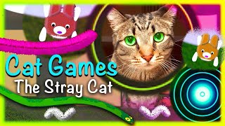 THE STRAY CAT  A video for cats to experience the outdoor life at home, through 6 fun games