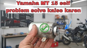 yamaha mt 15 self start problem kaise shi karen @rkautoservice9320 #bike #repairing